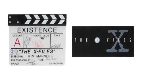 The X-Files - Cast-Signed "Existence" Clapperboard and Window Card