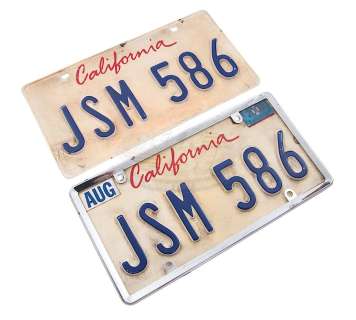 Lot 102 - Fast & Furious - Dominic Toretto‘s Chevelle License Plates (Vin Diesel)