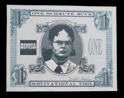 Lot 287 - The Office (TV) - Schrute Buck (Rainn Wilson)