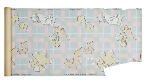 The Muppets Take Manhattan - Lot #60 - Roll of Wallpaper from Muppet Baby Nursery