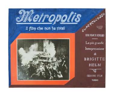 Lot 227 - Metropolis | Original Italian Theatre Advert