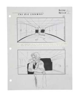 The Big Lebowski | One Page, Scene 2 / Set Up 2 | "Grocery Store Scene" Original Storyboard | Julien’s