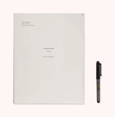 And Just Like That… | Lot #152 - Carrie Bradshaw Loved and Lost Manuscript A | Julien’s