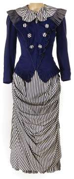 Lot 314 - Ingrid Bergman "Ivy Peterson" royal blue and ivory period dress from Dr. Jekyll and Mr. Hyde.