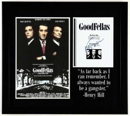 Lot 626 - Martin Scorsese Signed Goodfellas Script JSA COA Custom Framed Display | Activity Auctions