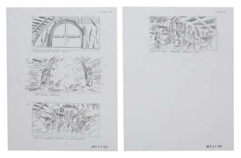 Austin Powers: International Man of Mystery | Six Scene #119-120 Storyboard Illustrations | Julien’s