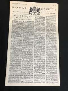Lot 13 - TURN: Washington‘s Spies (20142017) - Washington Killed Newspaper