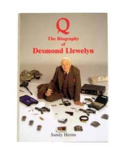 Lot 425 - Q Biography Of Desmond Llewelyn Autographed Book Movie Props
