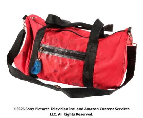The Boys (T.V. Series, 2019-2026) | Lot 8: A-Train’s Screen-Matched Bloodied Bag | Propstore