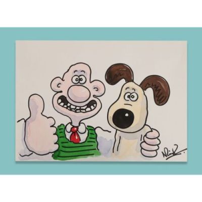 Wallace & Gromit (2026) | Lot  73. Hand-Painted and Hand-Drawn Wallace and Gromit Artwork by Nick Park | Propstore