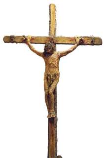 Lot 860 - Screen-used animatronic Jim Caviezel "Jesus" figure on the cross from The Passion of the Christ.