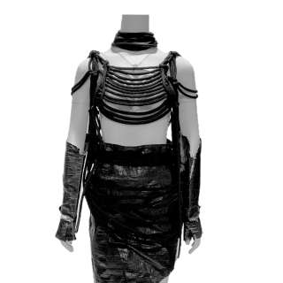 Power Rangers (2017) Rita Repulsa Elizabeth Banks Screen Worn Hero Rope Top, Skirt, Belt Set, Necklace & Arm Covers | VIP Fan Auctions