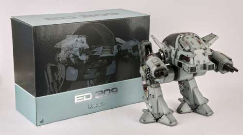 Hot Toys Robocop 1/6th scale detailed collectible figure ’ED-209’, boxed as new, 41 x 55 x 21 cm. | Ewbank’s