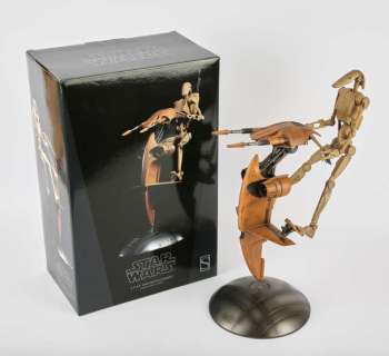 Sideshow Collectibles - Star Wars 1/6 scale action figures ’S.T.A.P. and Battle Droid’. Detailed… | Ewbank’s