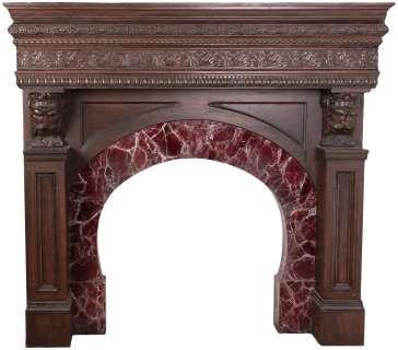 SALEM’S LOT (2024): THE MARSTEN HOUSE - GRAND FIREPLACE SURROUND, MANTLE, AND FAMILY CREST - SCREEN-USED PROP. | Hake’s