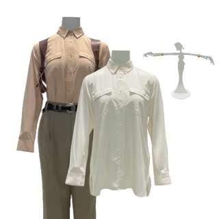 Maxxxine Detective Williams (Michelle Monaghan) Screen Worn Button-Up Shirt Set, Pants, Belt, Earrings & Gun Holster Ch 1-3 Sc 41-125 | VIP Fan Auctions