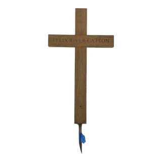 Lot #139: Saltburn Felix Catton (Jacob Elordi) Screen Used Hero Grave Cross