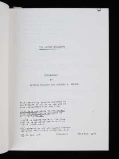 James Bond The Living Daylights script, later printed. | Ewbank’s