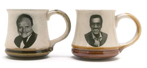 Two ’guest host’ coffee mugs for Sammy Davis, Jr. and Don Rickles from "The Tonight Show," 1970s | Bonhams