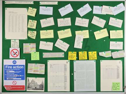 Saltburn (2023) Oxford University Literature Department Wall Mounted Notice PinBoard | Ewbank’s