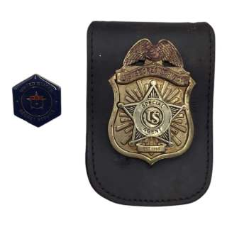 G20 Agent Manny Ruiz (Ramón Rodríguez) Screen Used Secret Service Badge & Secret Service Pin | VIP Fan Auctions