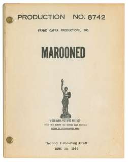 Lot #7420 - Marooned Original Draft Script