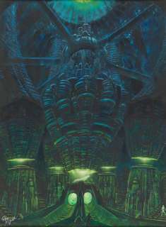 Ron Miller | “Interior of Matrix Sphinx,” ca. 1984/5. A concept painting for David Cronenberg’s unproduced Total Recall | Sotheby’s