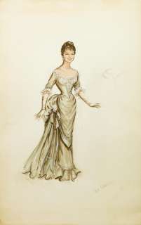 A Shirley McLaine costume design sketch from "The Matchmaker" | Bonhams