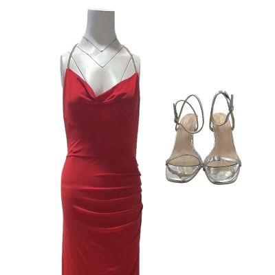 Blink Twice Frida Screen Worn Evening Dress & Heels Ch 2 Sc 7-19 | VIP Fan Auctions