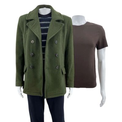 Play Dirty Stan Screen Worn Coat, Sweater, Shirts & Pants Ch 2 Sc Multiple | VIP Fan Auctions