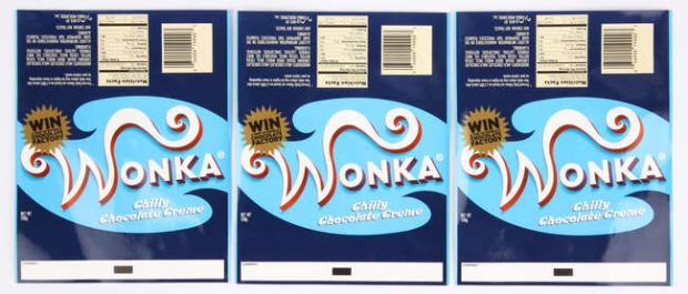 Charlie and The Chocolate Factory (2005) Three Prop (Chilly Chocolate Crème) Wonka Bar… | Ewbank’s