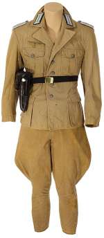 Lot 715 - Marlon Brando "Lt. Chrisian Diestl" military jacket and pants from The Young Lions.