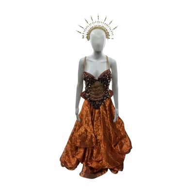 Lot 45: Mother Mary Mother Mary Screen Worn Stage Costume, Skirt & Halo Ch Holy Spirit Sc 3-45pt 14 | VIP Fan Auctions
