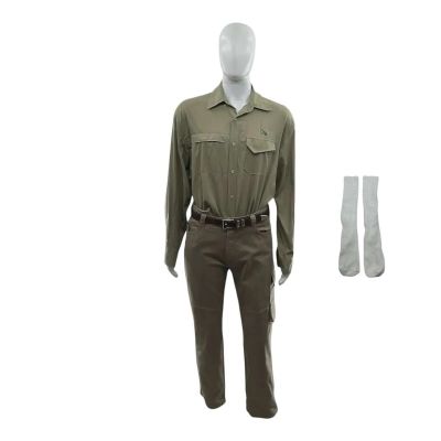 Lot 14: Is God Is Man Screen Worn Belt, Jeans, Socks & Button-Up Shirt Ch 3 Sc 109-125pt1 | VIP Fan Auctions