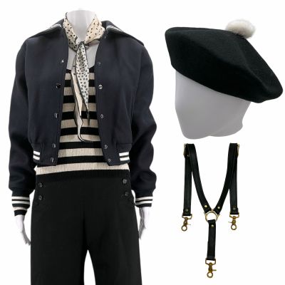 Lot 268: Poker Face Season 2 Charlie Cale Production Worn Stunt Double Jacket, Shirt, Pants, Suspenders, Scarf & Hat Ch 1 Sc 41-49 Ep 211 | VIP Fan Auctions
