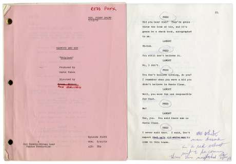 ’’Sanford & Son’’ Season 2, Episode 2, Revised First Draft Script Owned & Annotated by Redd Foxx -- 41 Pages -- Very Good Condition -- From Redd Foxx Estate | Nate Sanders
