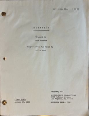 "Mermaids" (Cher) Screenplay with Final Edits, Crew Notes | eBay US