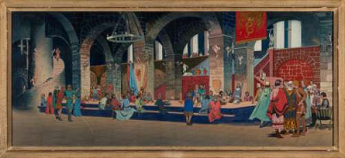 Screen Used Title Sequence Art from Prince Valiant (TCF, 1954). | Heritage