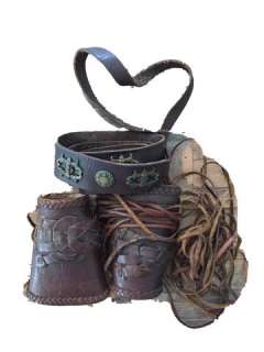 Crouching Tiger Hidden Dragon: Sword of Destiny Wei-Fang (Harry Shum Jr.) belt/cuffs Movie Costumes | Premiere Props