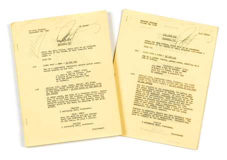 Two preliminary drafts of the screenplay for The Lady Eve, both signed by Preston Sturges | Bonhams