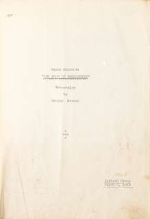 Lot 107 - A William Perlberg owned script of The Song of Bernadette