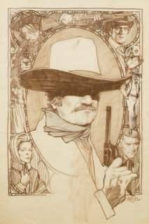 A Richard Amsel preliminary poster design for The Shootist | Bonhams