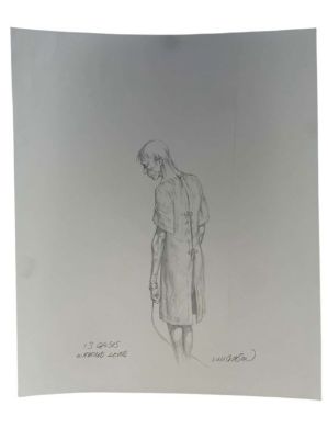Lot 375 - Thir13en Ghosts (2001) - Hand Drawn Art ’The Withered Lover’ Ghost | Hanlin Auction Service
