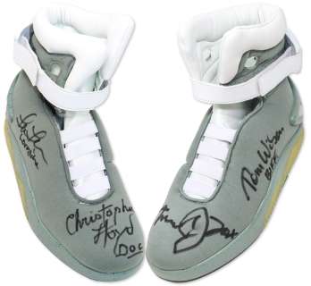’’Back to the Future’’ Cast-Signed ’’Air McFly’’ Lighted Shoes | Nate Sanders