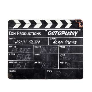 Lot 36 - James Bond: A large clapperboard from the production of Octopussy, Eon Productions/MGM, 1983,