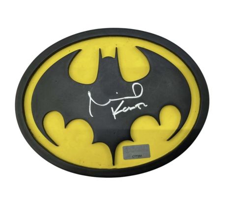 Lot 41 - Batman (1989) - Michael Keaton Signed Bat Emblem (With Celebrity Authentics COA) | Hanlin Auction Service
