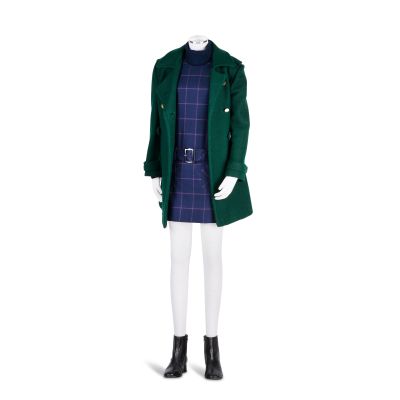Lot 209 - Brianna’s 1960s navy checked mini-dress Season 2, Episode 13, ’Dragonfly in Amber’ 4 | Bonhams