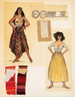 Plunkett sketch for Jennifer Jones and Tilly Losch | Profiles in History