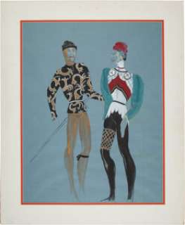 A Costume Design Sketch by Gilbert Adrian from the Broadway Musical "Camelot." | Heritage