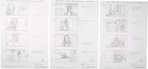 Game of Thrones Melisandre The Red Witch Storyboards by William Simpson Group of 5 (HBO, 2011). | Heritage